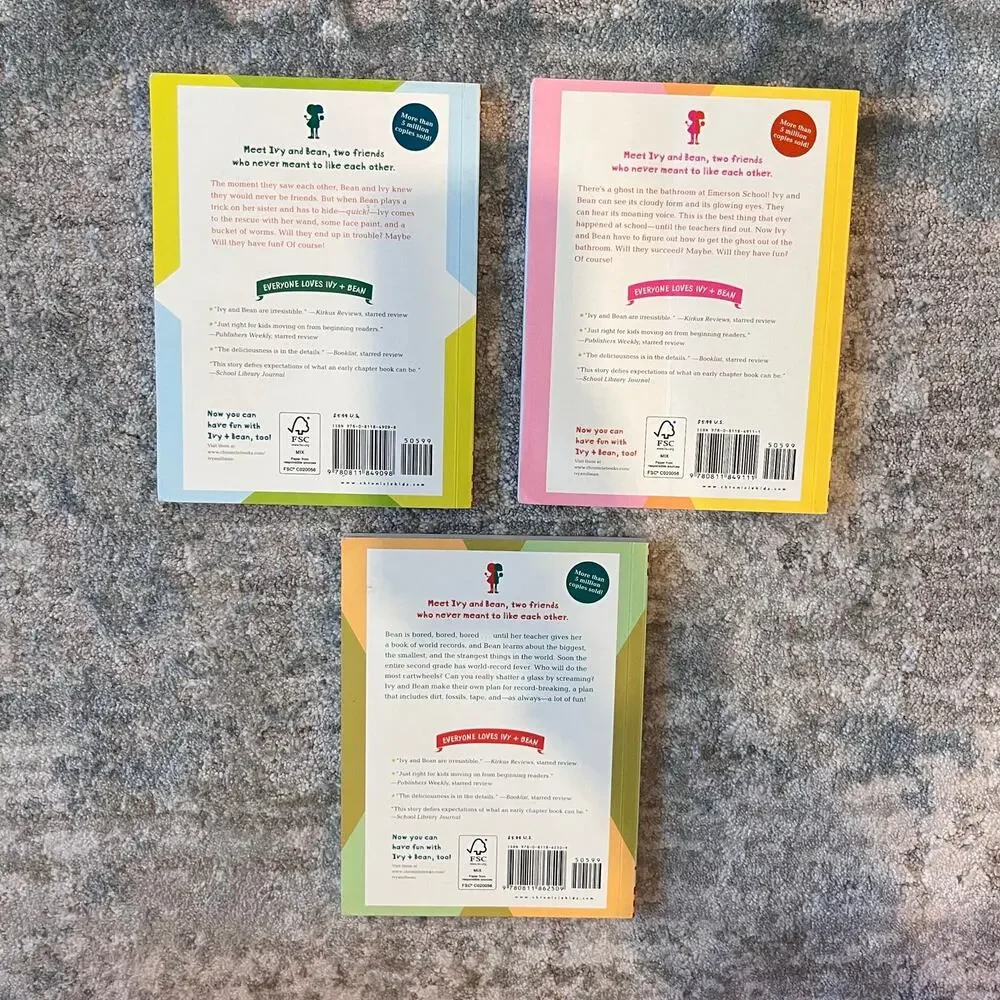 Ivy and Bean 3 Chapter Book Lot #1-3 Annie Barrows